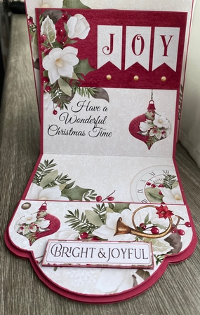 Christmas Joy Easel Card by Kym Barry