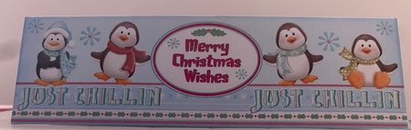 Just Chillin Penguins Christmas Boxes  by Kym Barry
