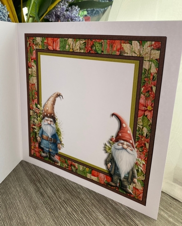 Gnome For Christmas Insert Blank by Kym Barry