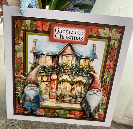 Gnome For Christmas Insert Blank by Kym Barry
