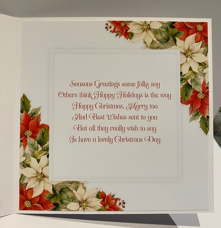 Poinsettia 8x8 inch No.2 by Kym Barry