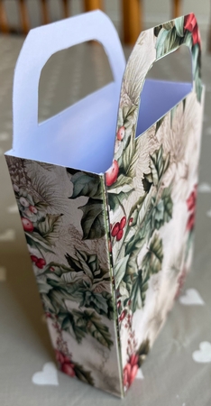 Vintage Christmas flowers gift bag 10 by Kym Barry