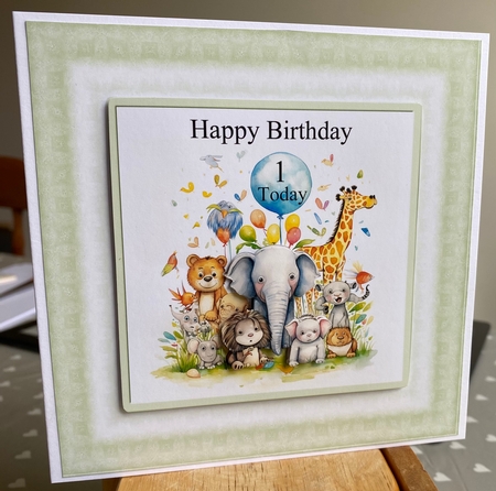 Safari Animals Birthday Card Kit - Ages 1-5 by Kym Barry
