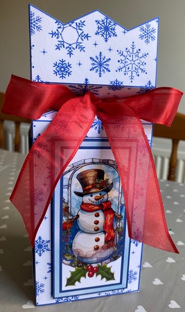 CB Stained glass snowman by Kym Barry