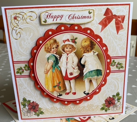 Vintage Girls Topper Card by Kym Barry