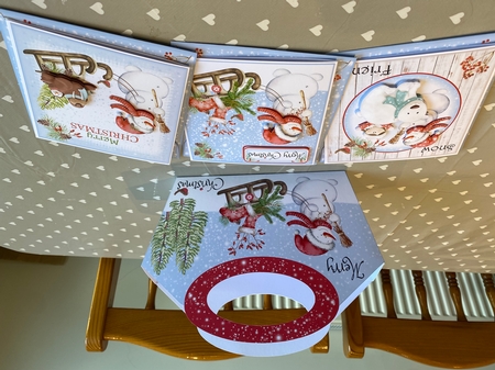 Snowman & Sleigh Gift Basket by Kym Barry