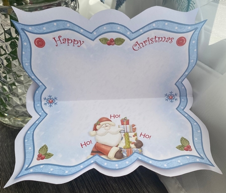 Santa With Presents OTT Card by Kym Barry