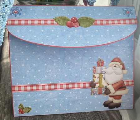 Santa With Presents OTT Card by Kym Barry