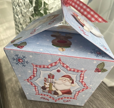 Santa With Presents Gift Boxes by Kym Barry