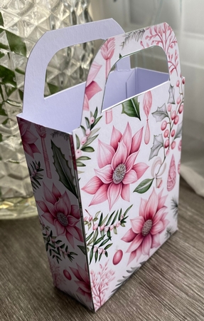 Pink Christmas gift bag 7 by Kym Barry