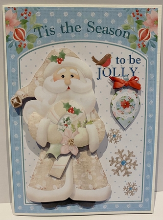 Tis The Season Santa Card by Kym Barry