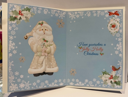 Tis The Season Santa Card by Kym Barry