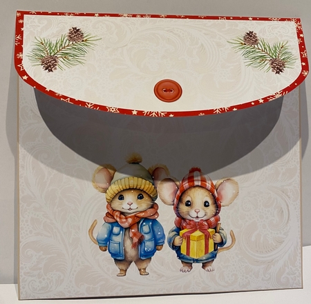 Christmas Mice Topper Card by Kym Barry