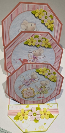 Triple Octagonal Easel Card by Kym Barry