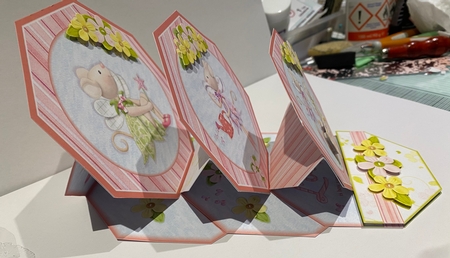 Triple Octagonal Easel Card by Kym Barry