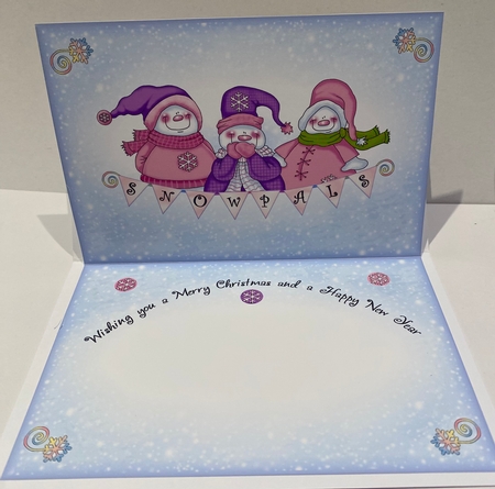 Happy Snowmen Trio  by Kym Barry