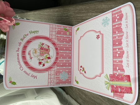 Let It Snow Pink Snowman by Kym Barry