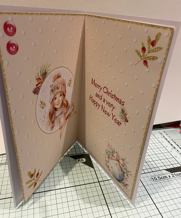 Winter Girl Topper Card by Kym Barry