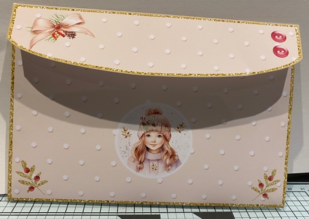Winter Girl Topper Card by Kym Barry