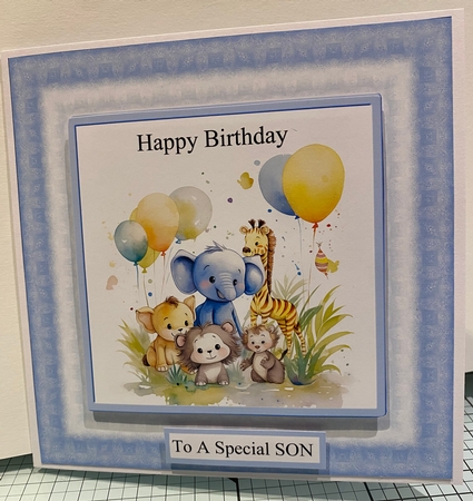 Safari Animals Birthday Card Kit 3 - Ages 1-5 by Kym Barry