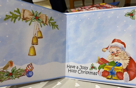 Santa Jingle Bells Card by Kym Barry