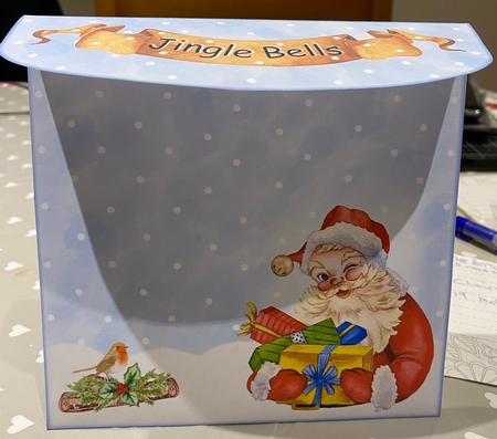 Santa Jingle Bells Card by Kym Barry