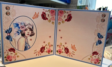 Floral Art Deco Lady by Kym Barry
