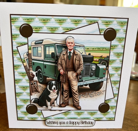 One man and his dog 7x7 by Kym Barry