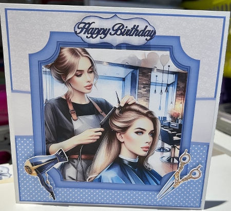 x4 Hairdressing  - Illustrations for Cardmakers & Designers   by Kym Barry
