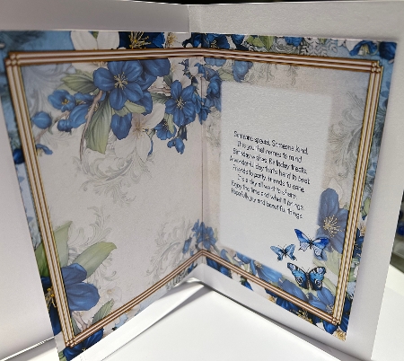 Butterfly Blossom Dark Blue Insert by Kym Barry