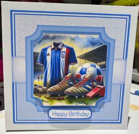 6X6 Ipswich Town Themed - Illustrations for Cardmakers & Designers  by Kym Barry