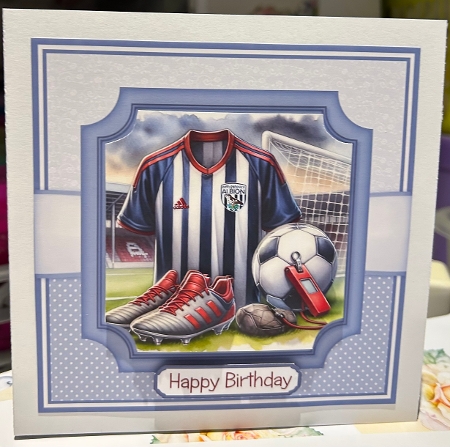 6X6 West Bromwich Albion Themed - Illustrations for Cardmakers & Designers  by Kym Barry