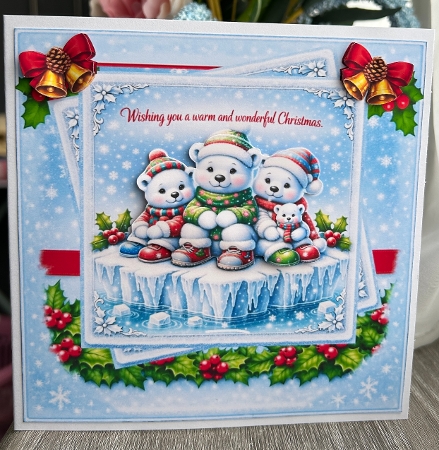 Polar Bear Wishes 6x6 by Kym Barry