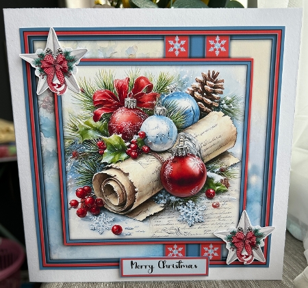 Vintage Christmas Aged Scrolls - Mini Kit 6x6 by Kym Barry