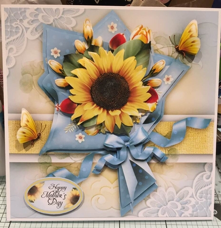 Sunflower Bouquet Glossy Paper Mini Kit by Kym Barry