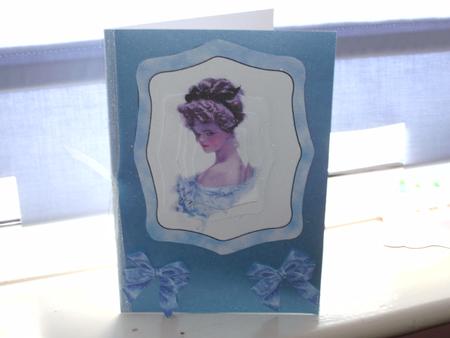 Victorian Lady Pyramid Topper Blue by Kym Pendered