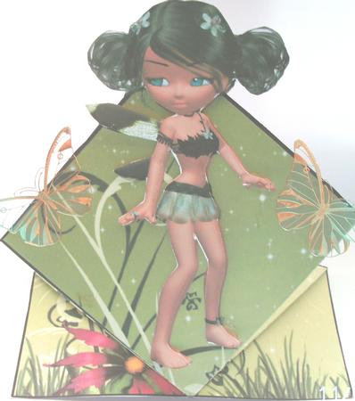 Regan Fairy Pop Up Spring Card by Kym Pendered