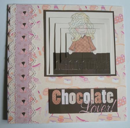 Blonde Chocolate Lover Lady Pyramid Design by Kym Pendered
