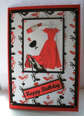 All a Woman Needs Pyramid Card Front by Kym Pendered