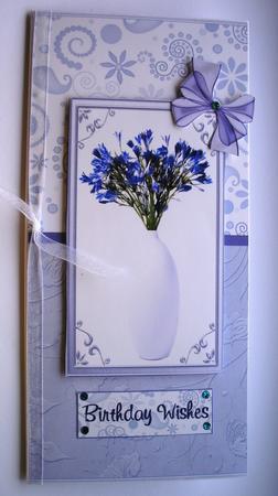 Californian Bluebell Dl Card Front by Kym Pendered