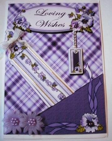 Pansy Bookmark Quick Card Front by Kym Pendered