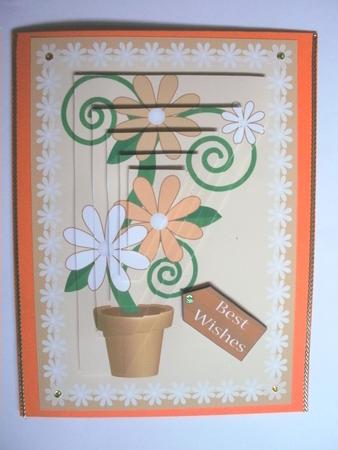 Flowers in Pot Pyramid – Toasted Shades by Kym Pendered