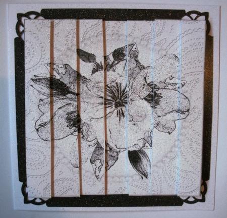 Posy and Pearls Quick Card with Side Stacker Topper by Kym Pendered