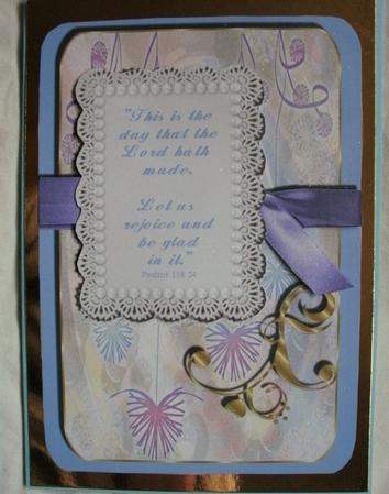 This is the Day -  Card Topper by Kym Pendered