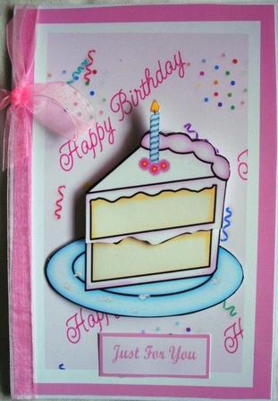 Pink Birthday Spiinner Card by Kym Pendered