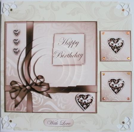 Elegant Flourish Quick Card with Circle Pyramage Topper by Kym Pendered