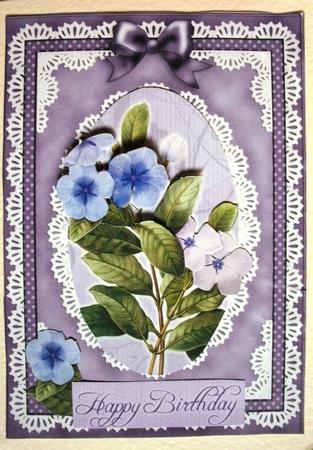 A4 Pearls and Lace Card Front by Kym Pendered
