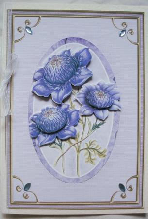 A5 'gold Metallic Frame' Card Front or Insert by Kym Pendered