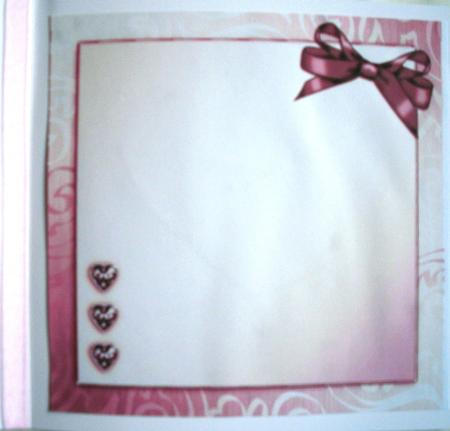 8 x 8 Metallic Lace and Bow Card Front by Kym Pendered