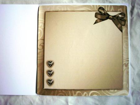 Elegant Flourish Matching 8 x 8 Insert Panel and Greetings by Kym Pendered